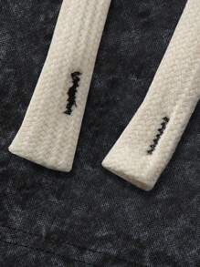 ROMWE MEN Street Life Pantaloni scurți casual pentru bărbați cu imprimeu de slogan pentru vară