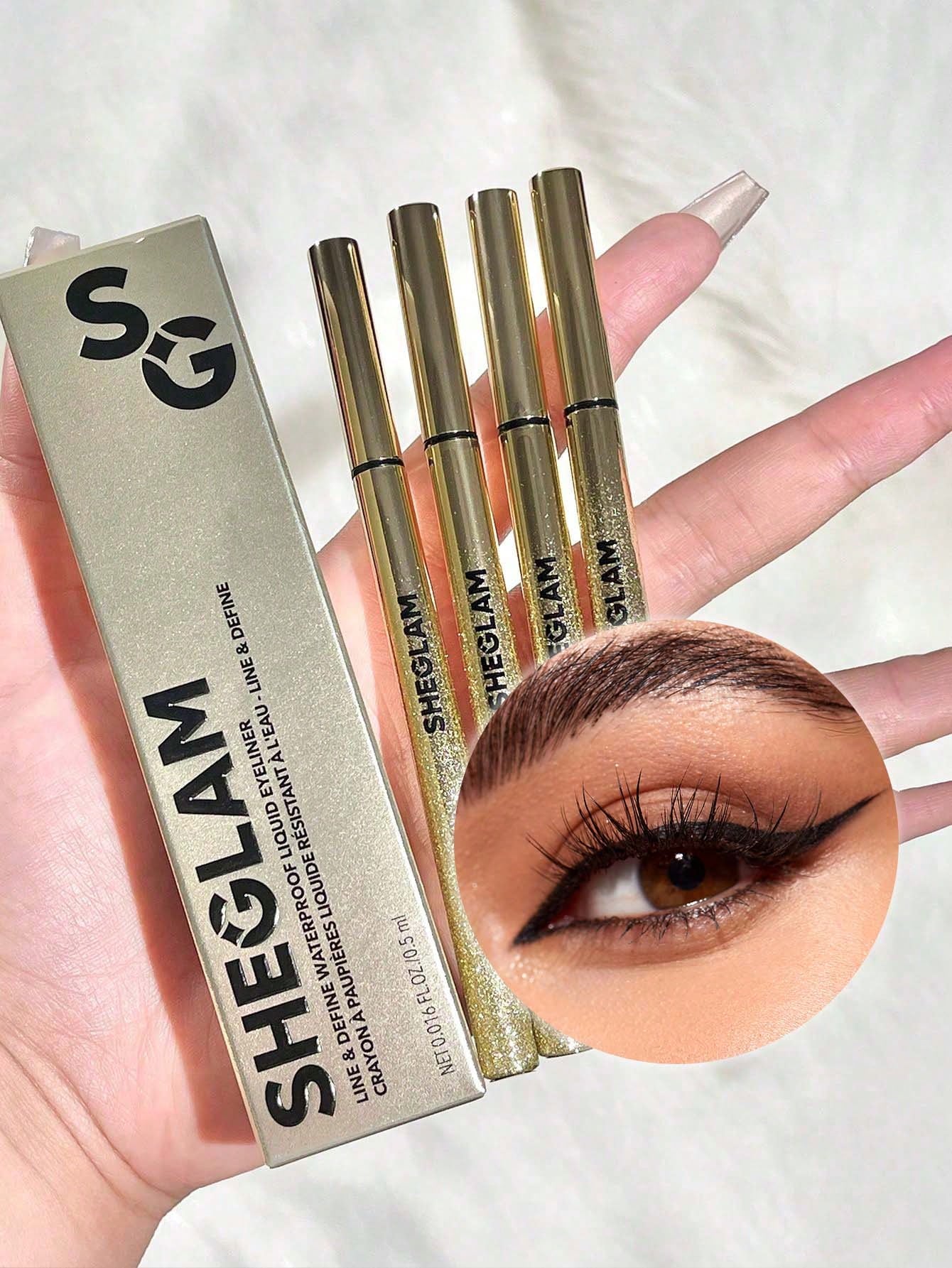 SHEGLAM محدد عيون سائل مقاوم للماء من Line & Defin...