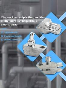 Adjustable Angle Faucet Valve Disassembly Tool - Steel Pipe & Screw Remover, Blue Soft Grip Handle, Plumbing Maintenance Kit