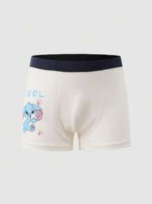 5pcs Young BoyCute Rabbit & Animal Print Boxer Briefs, Comfortable Soft Casual Underwear - Multicolor - View 11