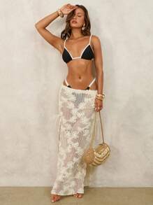 Swim Chiccia 2 件套女士夏季海滩黑白拼接吊带性感比基尼泳装套装，适合海滩、泳池、休闲派对、度假、春夏季 - 黑與白 - 查看 1