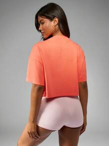 Missguided x Playboy Bunny Logo Oversized Cropped T-Shirt Contemporary Streetwear Loungewear Summer Festival Apparel Casual Weekend Athleisure