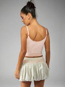 Missguided x Playboy Retro Style Crop Tank Top Button Front Cami Aesthetic Y2K Summer Festival Basic Lounge Streetwear Sleepwear Top - Pink - View 2