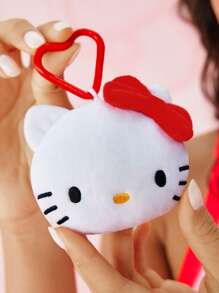 HELLO KITTY AND FRIENDS | SHEIN 1 件卡通刺绣毛绒钥匙扣，可挂在包包、背包、钥匙上，可爱吊坠 - 彩色 - 查看 2