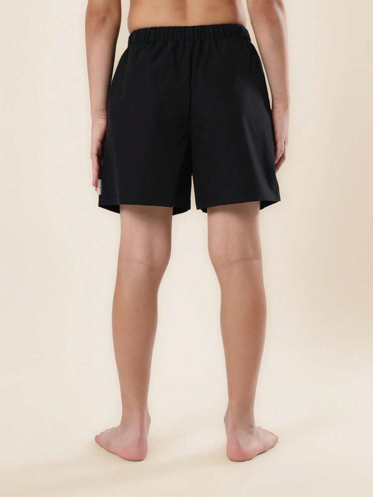 Brooklyn Graffiti Surf Pool Skate Elastic Waist Swim Shorts