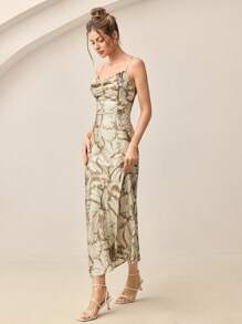 BizChic Váy công sở thường ngày mùa hè dài vừa phải năm 2025 dành cho nữ, phù hợp cho khu nghỉ dưỡng bãi biển, khách dự tiệc cưới, lễ hội nhạc đồng quê, bữa sáng, sân bay, phong cách retro thập niên 90, phong cách Stockholm, American Independent - Nhiều màu - Xem 4