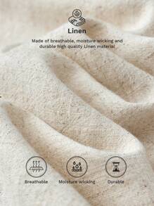 Easowa 前扣收腰 A 字形无袖休闲度假优雅迷你连衣裙，亚麻材质女士夏季连衣裙，商务休闲女士老款风格