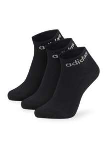 Adidas Linear Ankle Cushioned Socks 3 Pairs IC1303 - Black - View 1