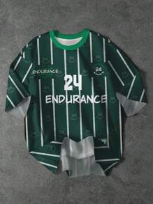 24, Fútbol, Jugador de fútbol, Colección preferida por los niños, Básico de todos los días, Niños felices, Colores pastel para niños, Estilo biker, Viaje familiar, Días felices, Amo a mamá, Amo a papá, Hogar encantador, Niños geniales, Camiseta de manga corta de cuello redondo minimalista informal para niño preadolescente, Adecuada para el verano - Multicolor - Ver 1
