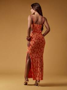 MISSGUIDED Maxikleid mit Ausschnitten, bodenlang, ärmelos, figurbetonend, Abendkleid mit goldenen Metallschnallen, formelle Party und Gelegenheitskleidung