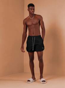 SUMWON Shorts curvos de playa para voleibol, natación, ropa de playa informal, ropa de estar por la casa en verano, trajes de baño ligeros para resort