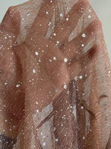 Editum Women's Sparkle Sequin Blazer, 3/4 Sleeve Open Front Cropped Jacket,Business Casual Woman In Fall/Winter