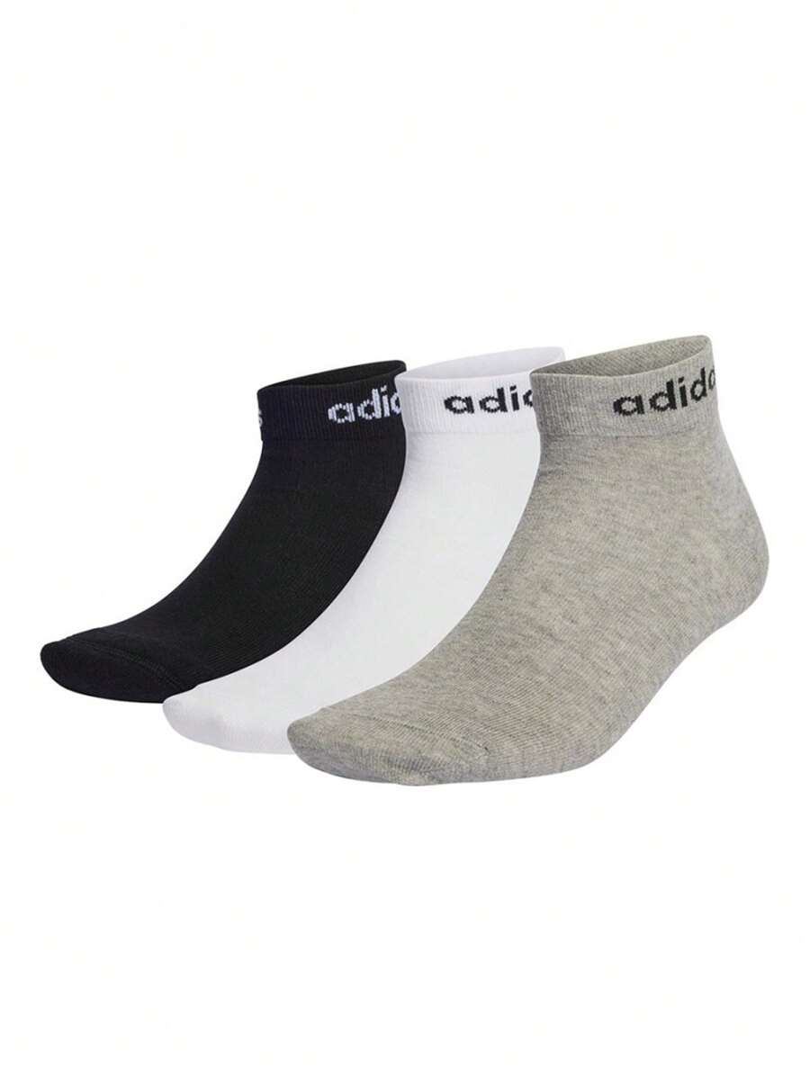 Adidas Linear Ankle Cushioned Socks 3 Pairs IC1304 - Multicolor - View 1
