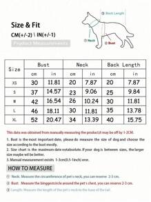 HOLAPET 1pc Random Dog Design Summer Cool Breathable T-Shirt, Independence Day Print, Suitable For Small Cats & Dogs - Blue - View 4