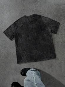 GENIUS ODE 男士休闲纽约印花短袖 T 恤，夏季