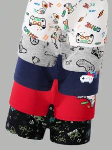 10pcs Pack Teens/Youth Game Console Printed Cotton Soft Breathable Comfortable Boxer Briefs Teen Boys Boxers Boys Boxer Briefs Packs Backto SchoolFashion Fall Winter