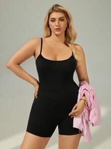 Auralis Plus-Size Women's Summer Three Pieces Set, Casual Sportswear, Fitness Clothing, Loose, Athleisure Comfortable And Highly Elastic Women's Set, Can Be Summer Set - Pink - View 4
