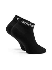 Adidas Linear Ankle Cushioned Socks 3 Pairs IC1303 - Black - View 3