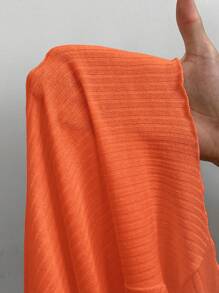 SHEIN EZwear Plus Size Women's Orange Cardigan Tops, Suitable For Summer Holiday & Music Festival