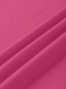 Calvaya 加大码闪亮心形赛车图案背心，鲜艳多彩夏季无袖 - 玫紅色 - 查看 3