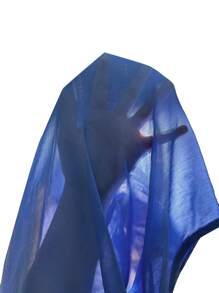 SHEIN Clasi Large-Sized Elegant Vacation Sleeveless Summer Shirt - Blue - View 7