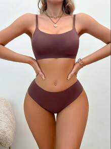 SHEIN 6件舒适隐形粘合睡衣套装 - 彩色 - 查看 6