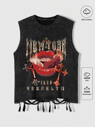 Street Life Canotte con stampa floreale grafica, adatte per l'uso quotidiano in primavera ed estate, disponibili in taglie comode