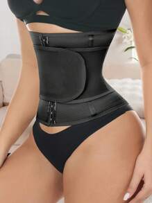 SHEIN 1pc Women's Seamless High Waist Piece - Black - View 5