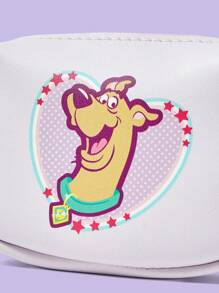 SCOOBY-DOO X SHEIN Cartoon & Starry Heart Pattern Fashionable Portable Large Capacity Coin Purse - Pink - View 3