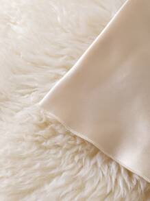 SHEIN 性感缎面镂空系带长款睡裙两件套，女士睡衣，秋季服装，舒适优雅细节，冬季 - 彩色 - 查看 4