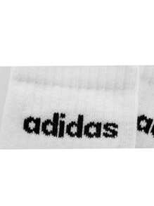 Adidas Linear Crew Cushioned Socks 3 Pairs HT3455 White - White - View 2