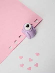 1PC Cute Heart-Shaped Paper Punch For DIY Scrapbooking, Card Making, Crafting – Valentine's Day, Journal Supplies, Handmade Art Crafts, Office Stationery