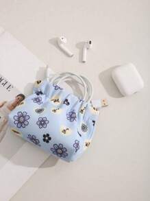 SHEIN سلة غسيل كبيرة قابلة للطي، قائمة بذاتها، من قماش أكسفورد، لتخزين الغسيل القذر، طوي، مقبض، مناسبة للسكن والمنزل والسفر (متعددة الألوان). - متعدد الألوان - مشاهدة 8