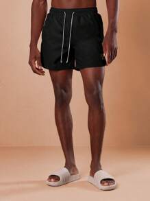 SUMWON Shorts curvos de playa para voleibol, natación, ropa de playa informal, ropa de estar por la casa en verano, trajes de baño ligeros para resort