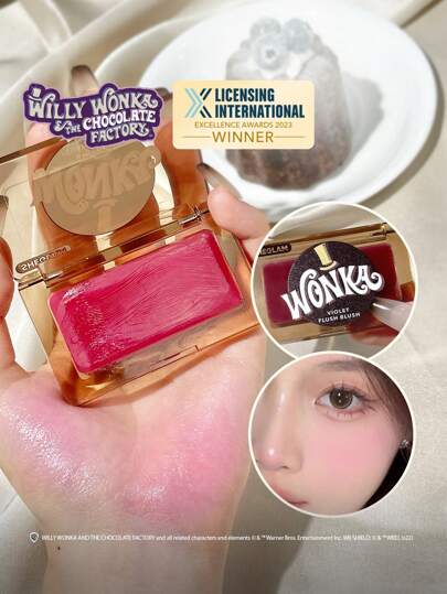 Willy wonka | SHEGLAM Violet Flush Blush Pink Purple Blush Rare Brand Beauty Makeup Face Paint Cosmetic For Women Girls Perfect For Fall Winter Ideal For Y2K Fancy Fashion Suitable For Birthday Christmas Present Party Ready Best Color
