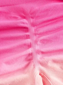 Easithlete Short deportivo con cintura alta, efecto ombre, sin costuras y elástico para mujer