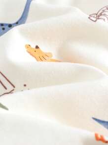 Cozy Pixies 2 pezzi Set di pantaloni lunghi per neonati maschio con vita elastica e stampa floreale