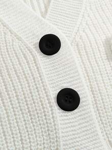 ROMWE Kawaii Coquett 蝴蝶结装饰吊带背心连衣裙和开衫两件套 - 黑色 - 查看 5