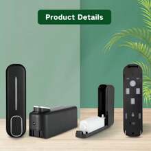 1件装壁挂式皂液器塑料家用浴室装饰夏季手动300毫升洗手液盒沐浴洗发护发素分配器适用于卫生间浴室酒店厨房