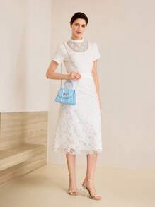 MOTF PREMIUM BOLSO CON DETALLE DE LAZO DE STRASS - Azul - Ver 7