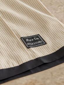 Manfinity NXTstreet 2pcs/Set Men's Casual Striped Shirt Outfit, Fashionable & Comfortable Summer Suits