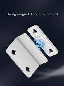 1pc Punch-Free Magnetic Door Catch For Sliding Door, Drawer, Wardrobe - Multicolor - View 6