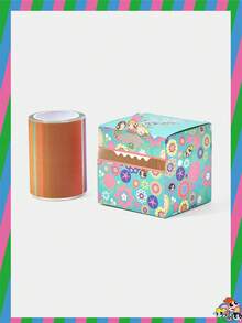 THE POWERPUFF GIRLS X SHEIN Cute Floral Pattern Memo Pad - Royal Blue - View 2