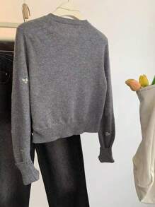 SHEIN Plus Size Retro 2025 Embroidered Elegant Unique Top With High-End Feel Fall Winter Cloth For Women Autumn