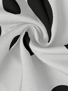 Sweetra 大码可爱甜美蘑菇露肩迷你连衣裙 - 白色 - 查看 5