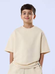 SUMWON Conjunto de dos piezas de manga corta de ajuste relajado para el verano, ideal para vacaciones en la playa en Playa del Carmen, México - Amarillo - Ver 3