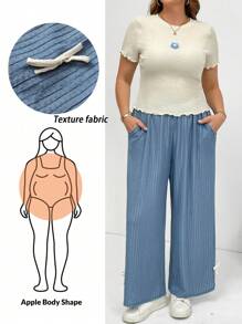 SHEIN Essnce 大码女士套装，夏季两件套，休闲套装，短袖套装，可爱夏季服装女士休闲套装女士夏季服装，两件套夏季套装可爱夏季上衣