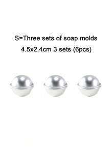 SHEIN 3 Sets Of 6 Reusable Bath Balls And Soap Molds In Various Shapes For Valentine's Day, Valentine's Day Wedding, Birthday, Kitchen, Wedding Supplies, Gifts School Supplies