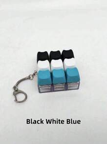 猫形钥匙扣减压玩具，机械键盘开关测试器，钥匙扣，桌面装饰，电话吊坠，创意新奇抗焦虑流行减压玩具