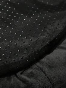 HELLO KITTY AND FRIENDS | SHEIN 1 chiếc giường cho thú cưng, thích hợp cho mèo và chó, ấm áp và thoải mái, thích hợp cho mọi mùa, hình tròn, mang lại cho thú cưng cảm giác an toàn, - màu đen - Xem 5